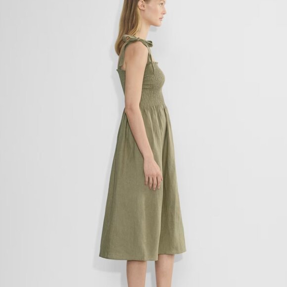 Aritzia Wilfred Golden Hour Linen Dress in Sundried olive - XS - Picture 7 of 12